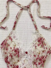 BXOXO Harajuku Lace Halter Slim Y2K Goth Sling Korea Floral Punk Vintage 2000s Backless Woman clothing Crop Top V-Neck Summer Tees Emo